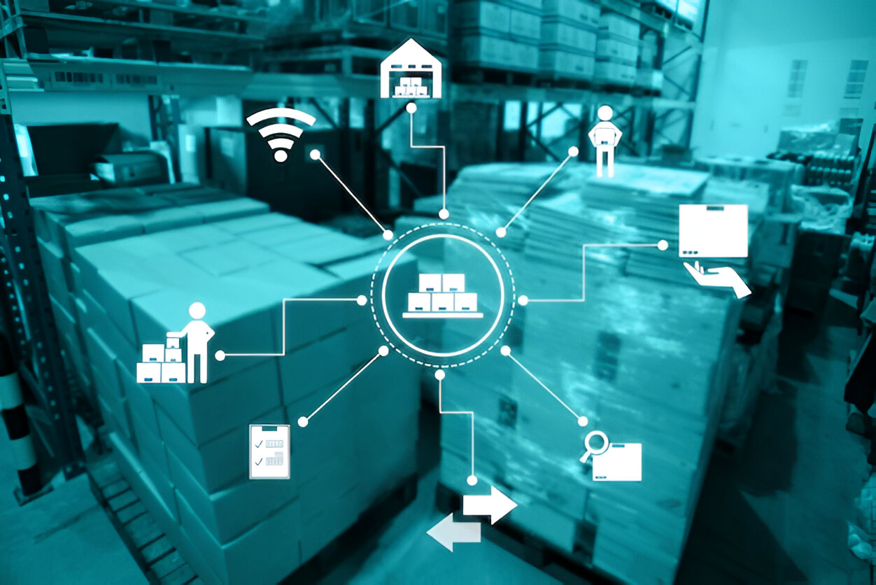 Man with laptop smiling